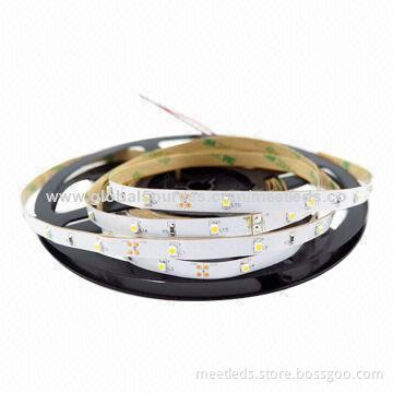 3528 SMD 30 Pieces of LEDs Per Meter IP65 Waterproof LED Tape Lights, 12V DC Operating Voltage